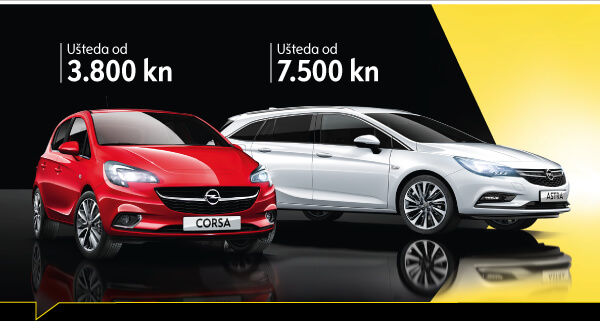 Uštede - Opel Corsa i Opel Astra