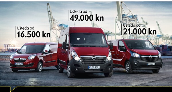 Uštede - Opel laka gospodarska vozila